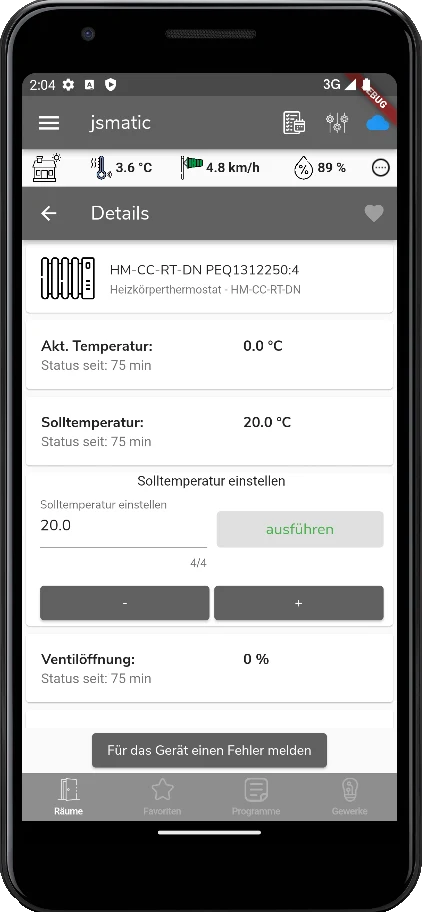 jsmatic - Homematic CCU App screenshot